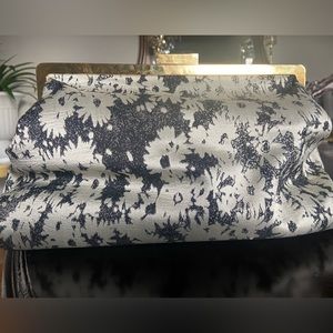 Stella McCartney Black and White Large Canvas Clutch